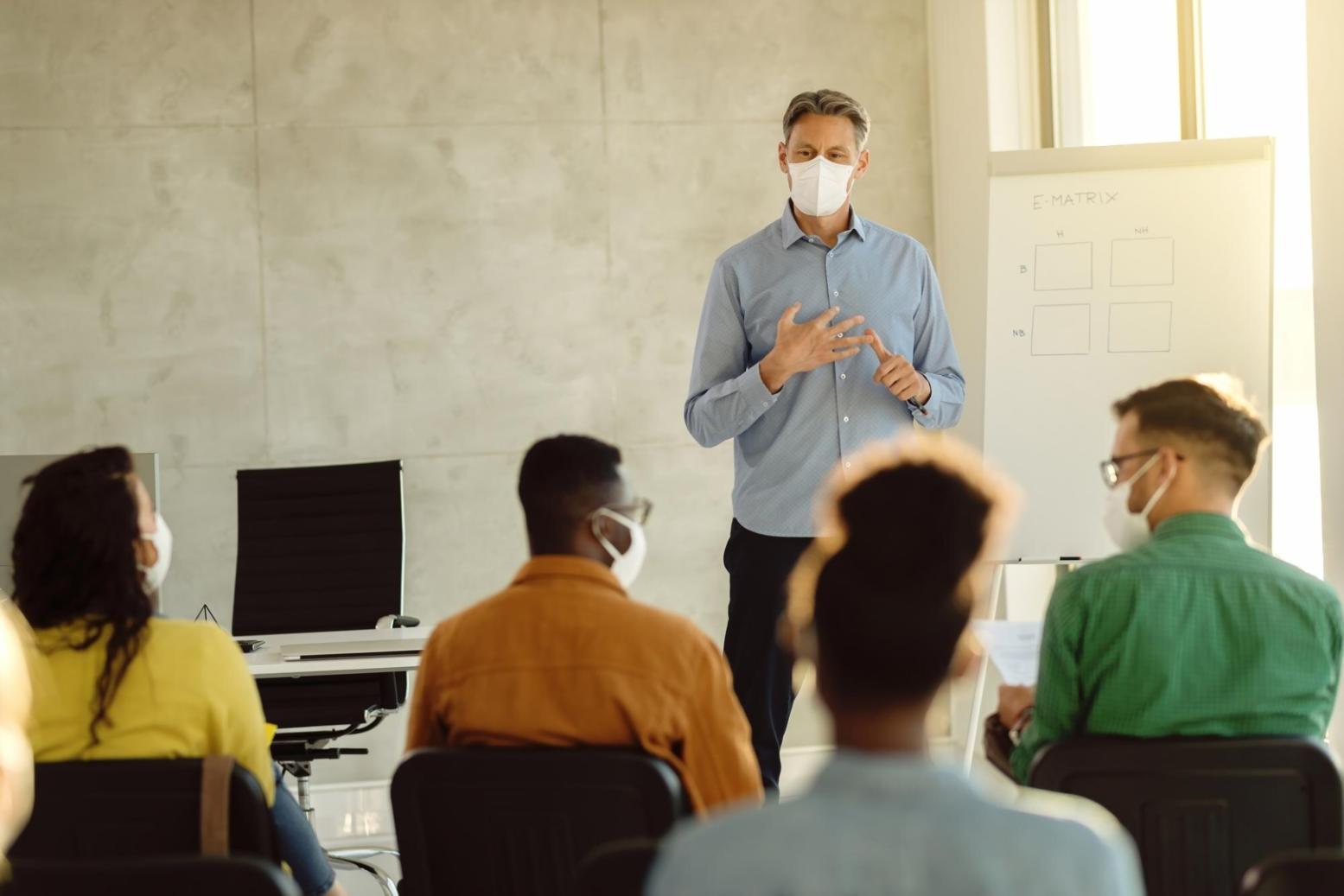 Trading floor environment with real-time market data and volume indicators